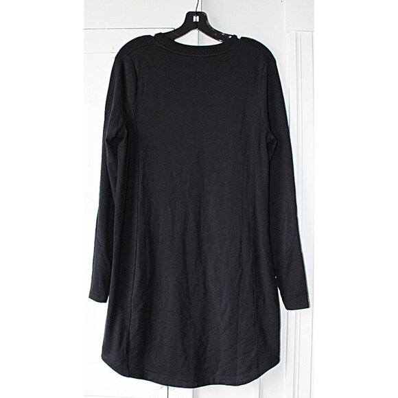 Athleta - Balance Sweatshirt Dress in Black, size Medium. Style 599867. - Picture 4 of 13